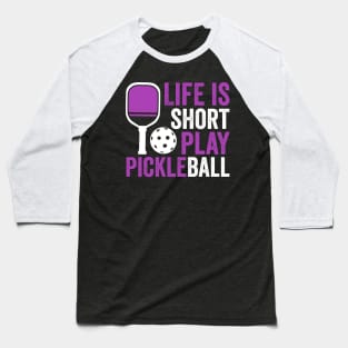 Pickleball women funny Baseball T-Shirt